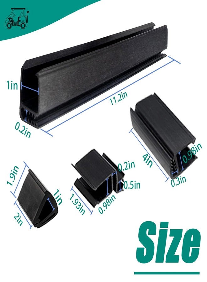 Drive-up Golf Cart Windshield Clips, Club Car Windshield Retaining Clips Kit for Club Car DS 1982-2000.4 Golf Carts, DS Windshield Flex Hinge, Sash Clips OEM 102005801, 102005901 - Image 3